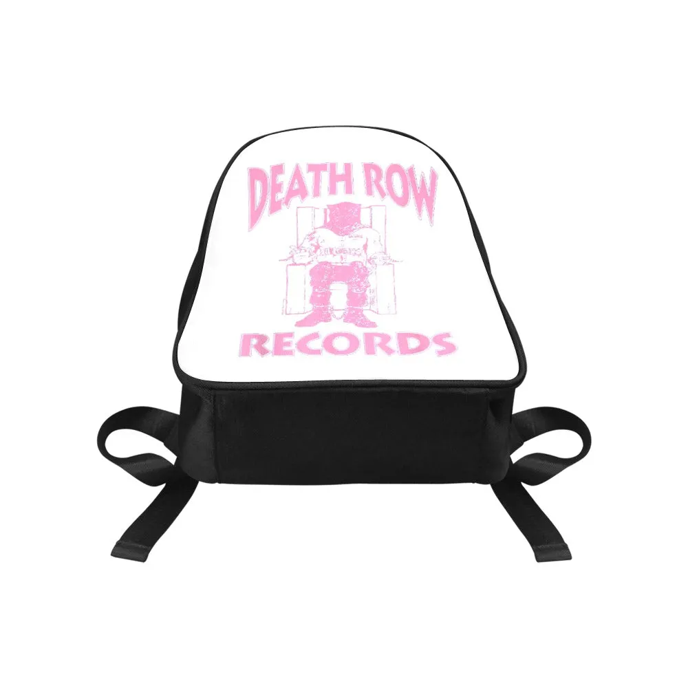 Death Row Records Pink Logo Canvas Backpack
