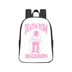 Death Row Records Pink Logo Canvas Backpack
