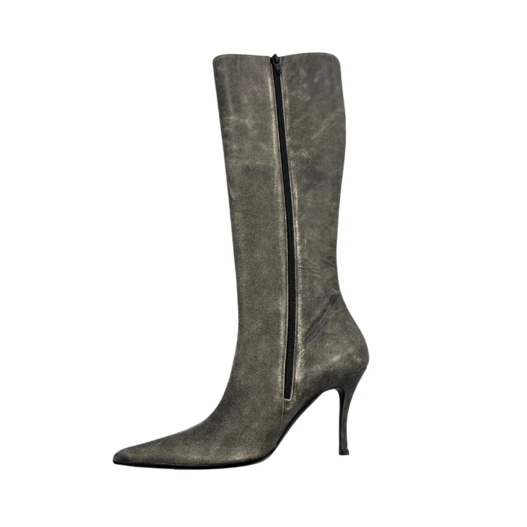 Diesel Brown D-Venus Tall Boots, 39 (NWT)