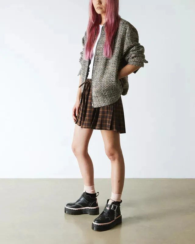 Dr Martens Caitie Leather Buckle Platform Boots