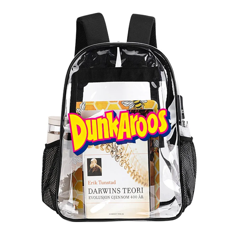 DunkAroos Logo Transparent Backpack 17 Inch