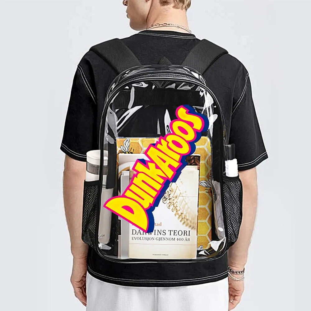 DunkAroos Logo Transparent Backpack 17 Inch