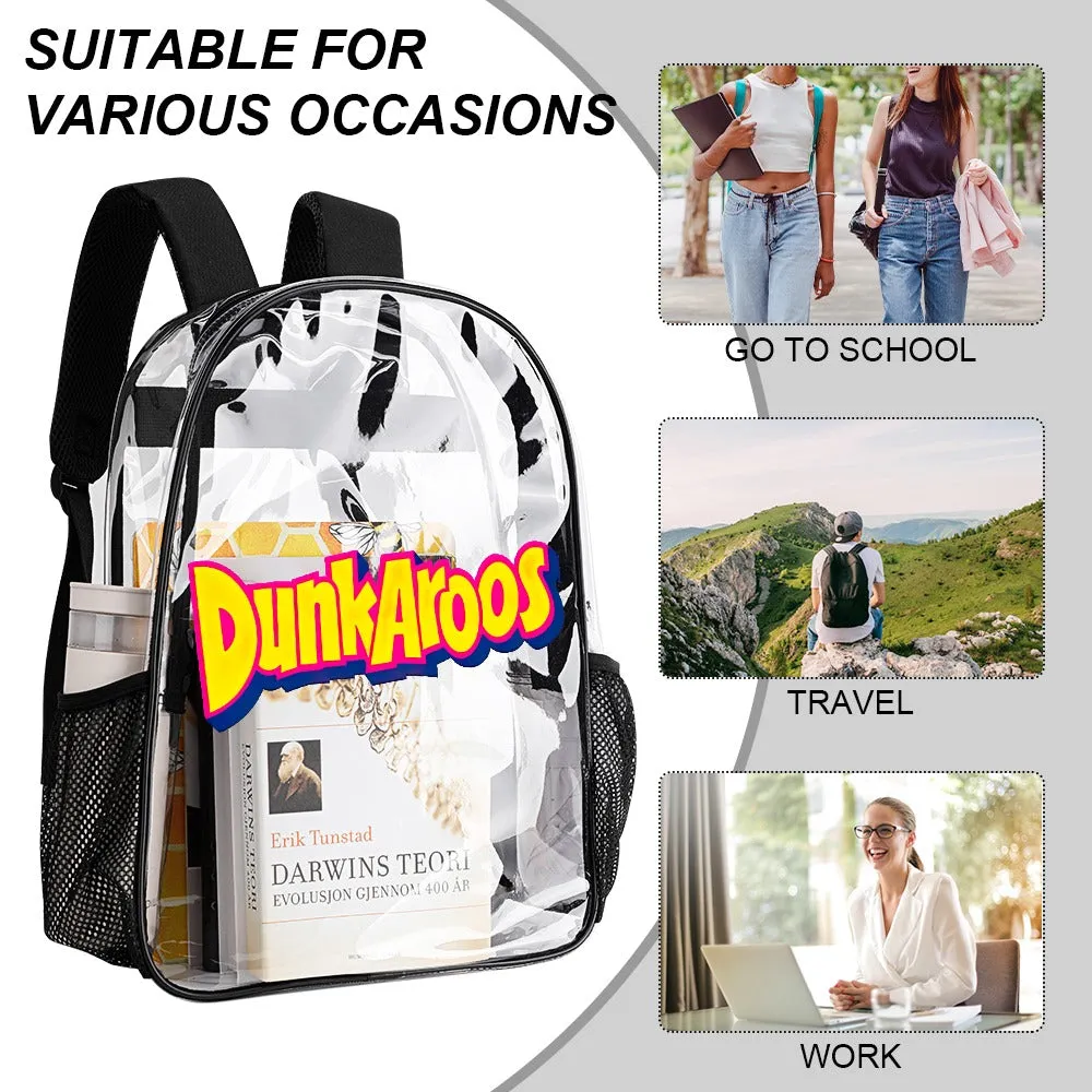 DunkAroos Logo Transparent Backpack 17 Inch