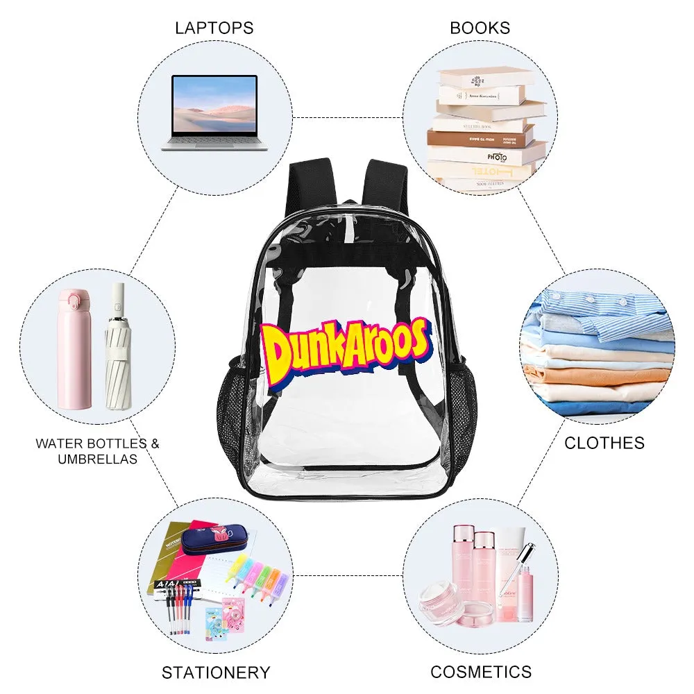 DunkAroos Logo Transparent Backpack 17 Inch