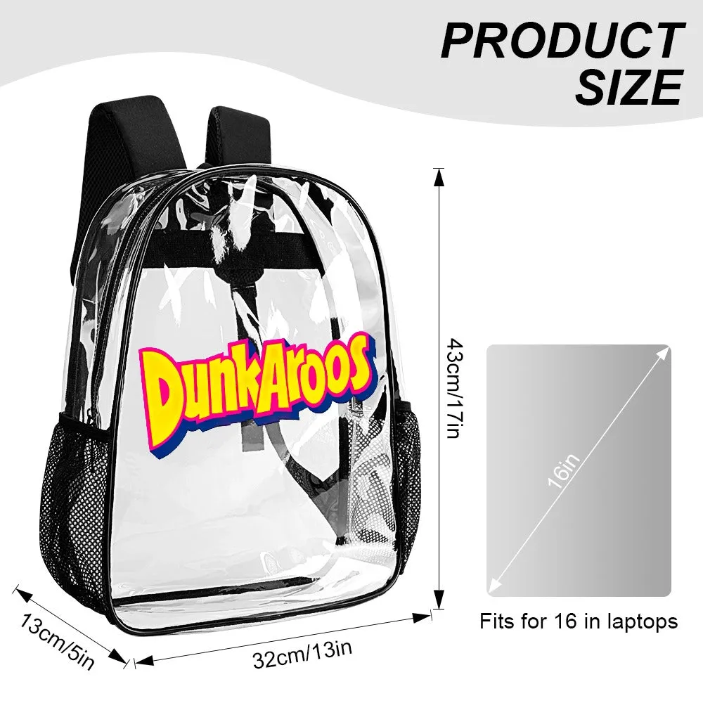 DunkAroos Logo Transparent Backpack 17 Inch