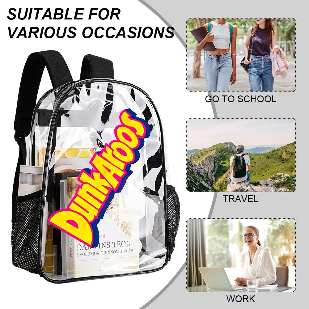 DunkAroos Logo Transparent Backpack 17 Inch