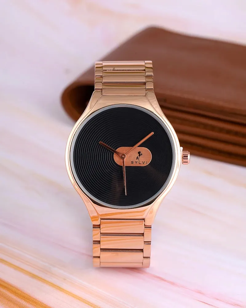 Elegare Black Rosegold Steel