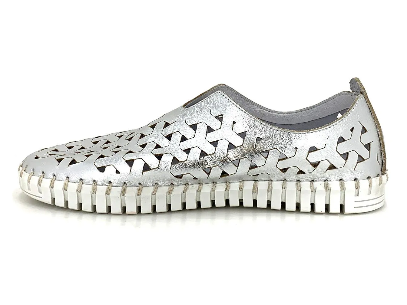 Eric Michael Inez Sneakers- Silver