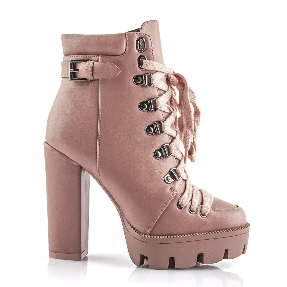 Fashion Platform Ankle Boots Women