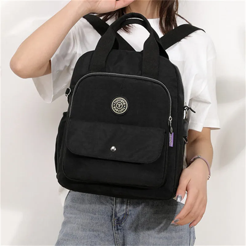 Female Casual Small USB Charging Multifunctional Computer Backpack