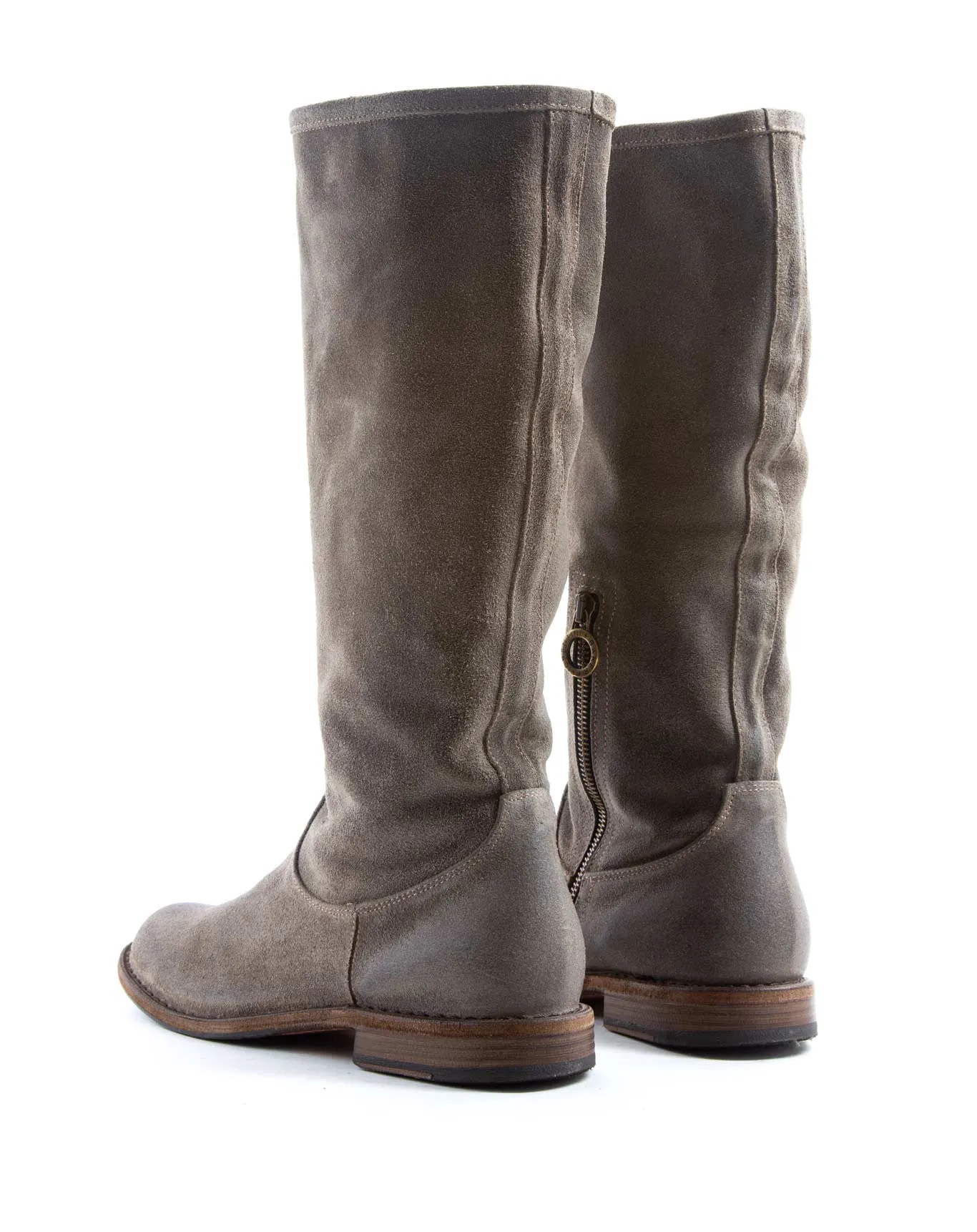 FEVO Taupe Suede Tall Boots
