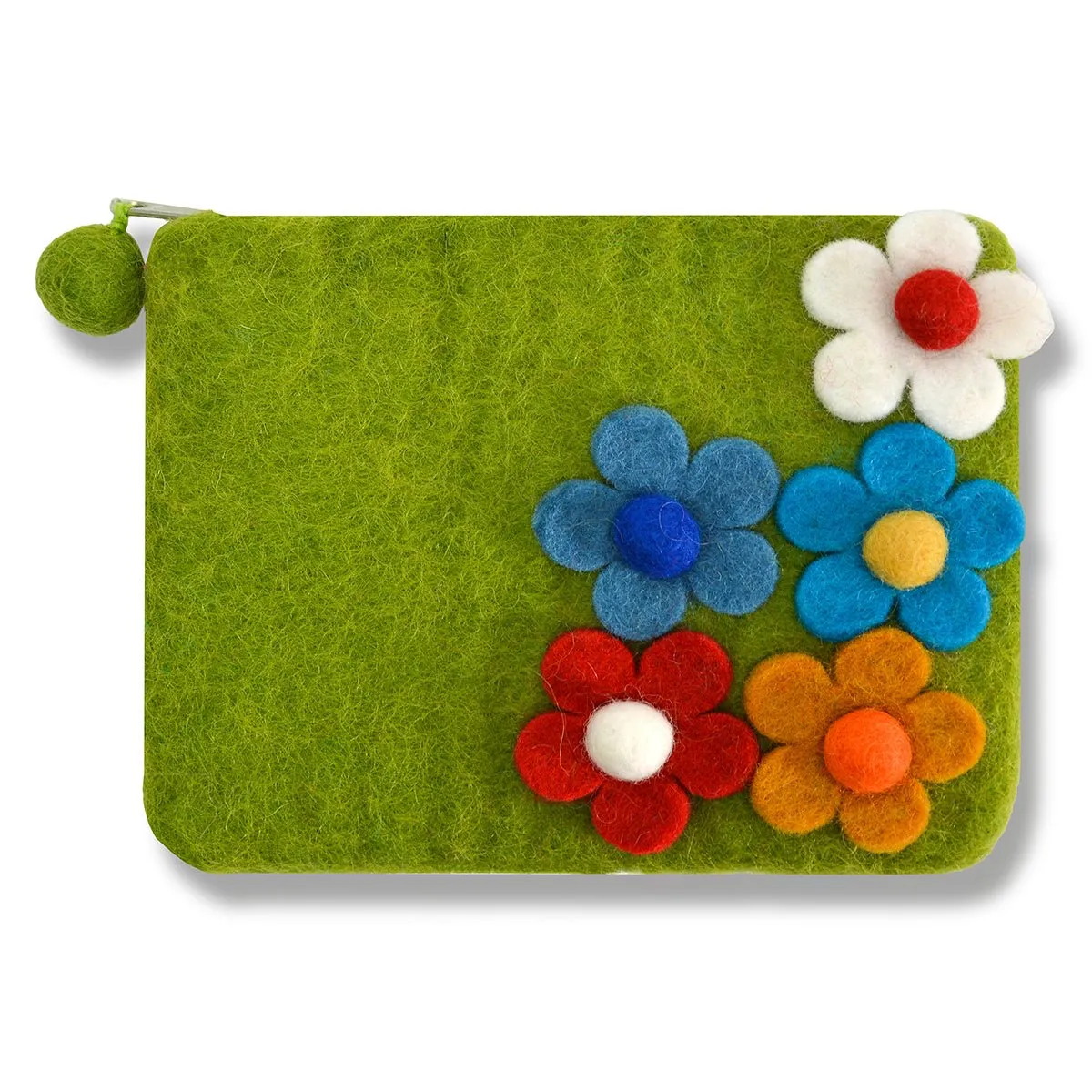 Five side flower Zip coin purses