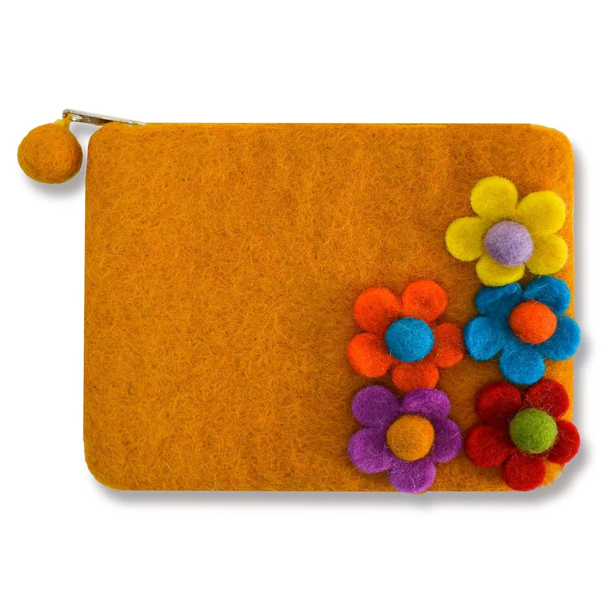 Five side flower Zip coin purses
