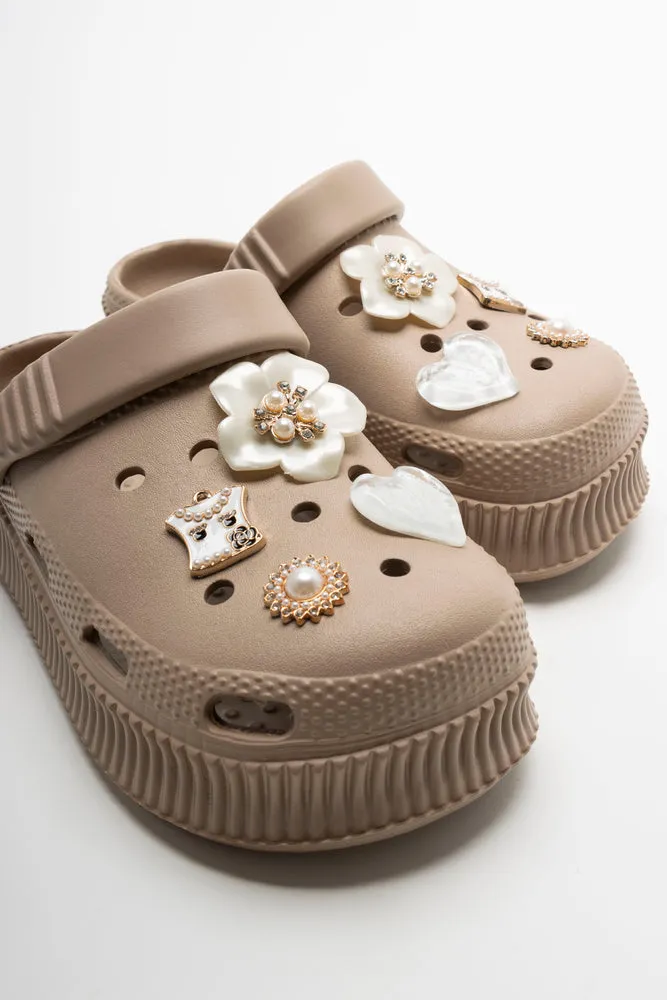 Flower Clog Natural