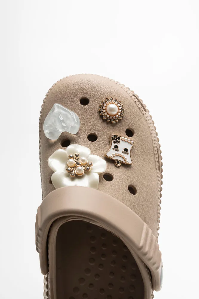 Flower Clog Natural