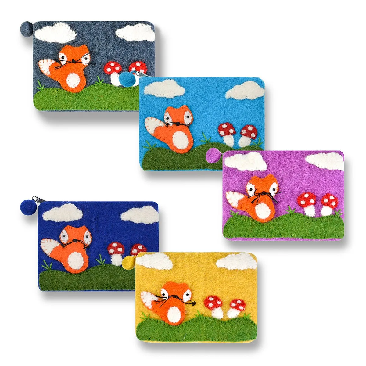 Fox and The Mushroom Coin Purse