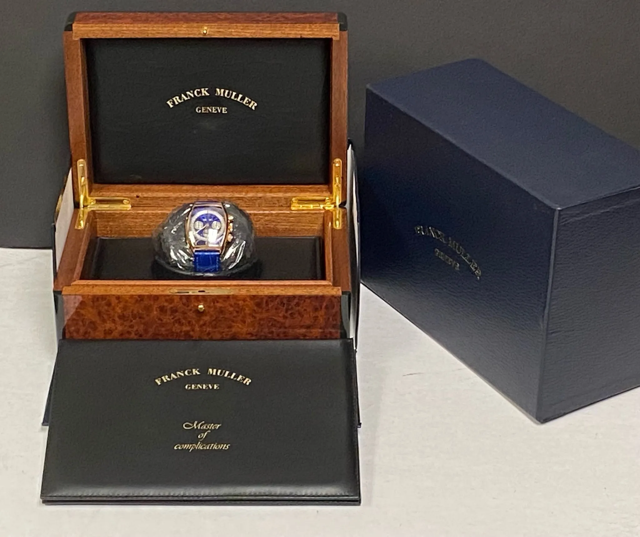 Franck Muller Master Calendar Chronograph Magnum 6850 CC MC Blue Dial Manual Wind Men's Watch