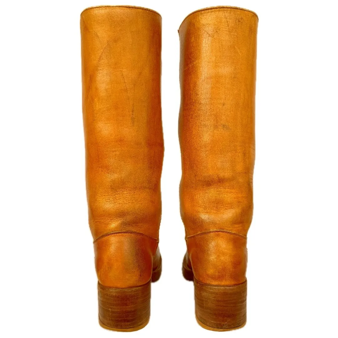 FRYE True Vintage Black Label Campus Sunrise Tall Western Boots