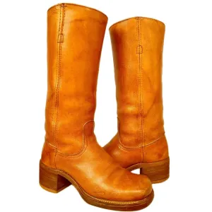 FRYE True Vintage Black Label Campus Sunrise Tall Western Boots