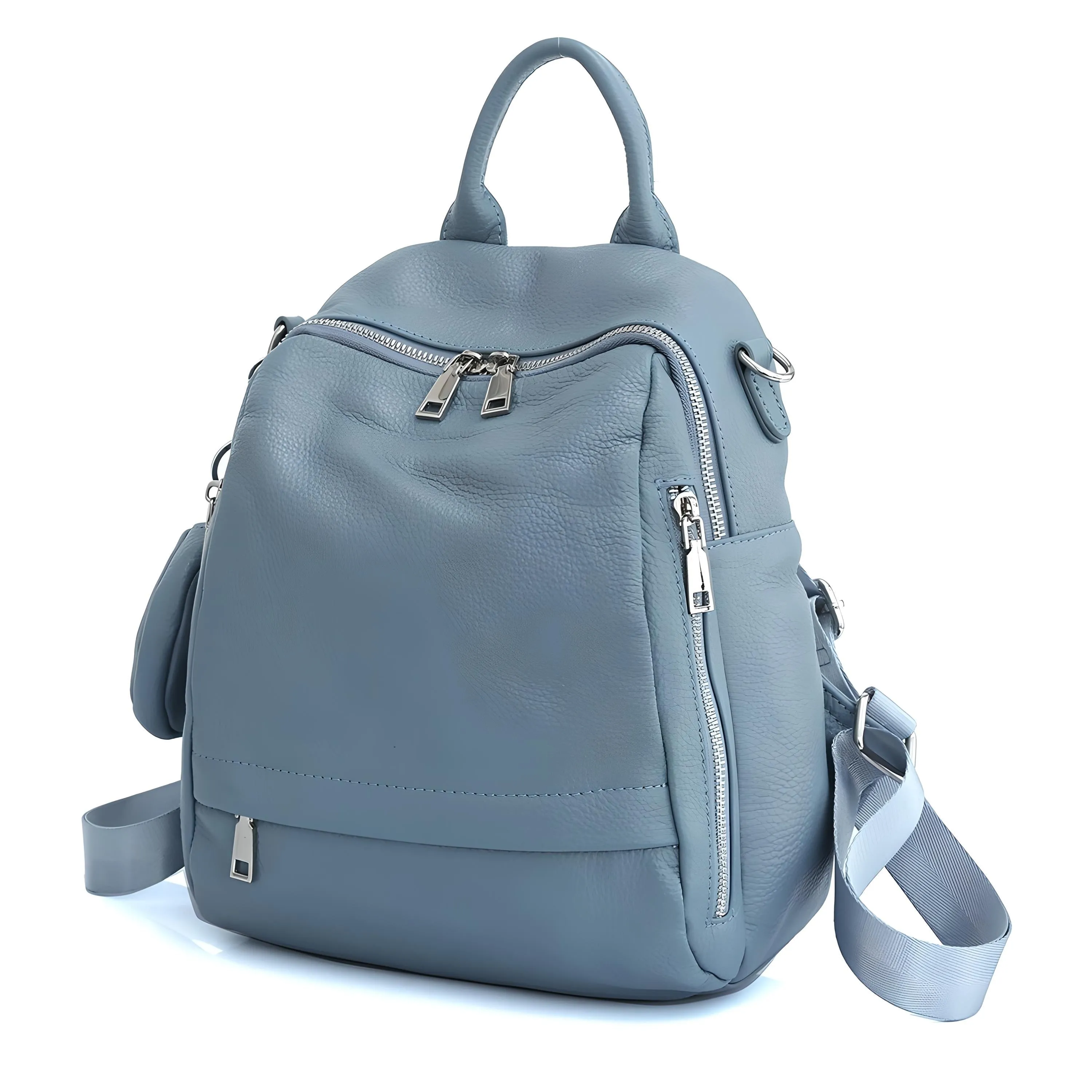 Genuine Leather School Backpack