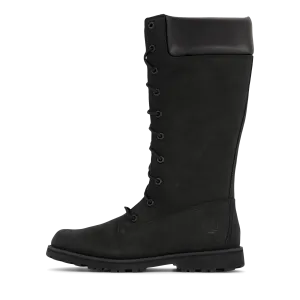 Girls Classic Tall Lace Up Wit Black
