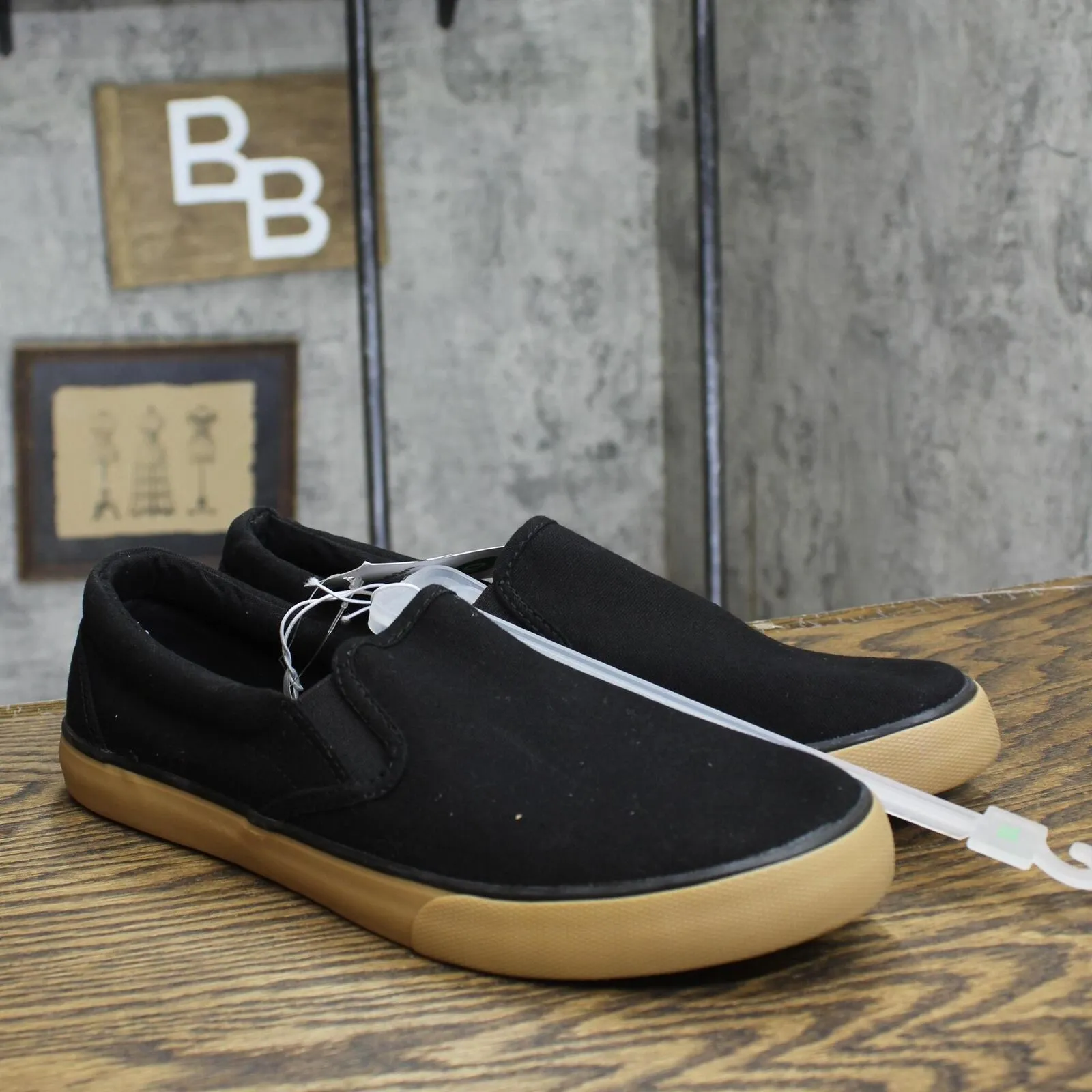 Goodfellow & Co Mens Phillip Slip On Low Top Sneakers 85693107 Black 10