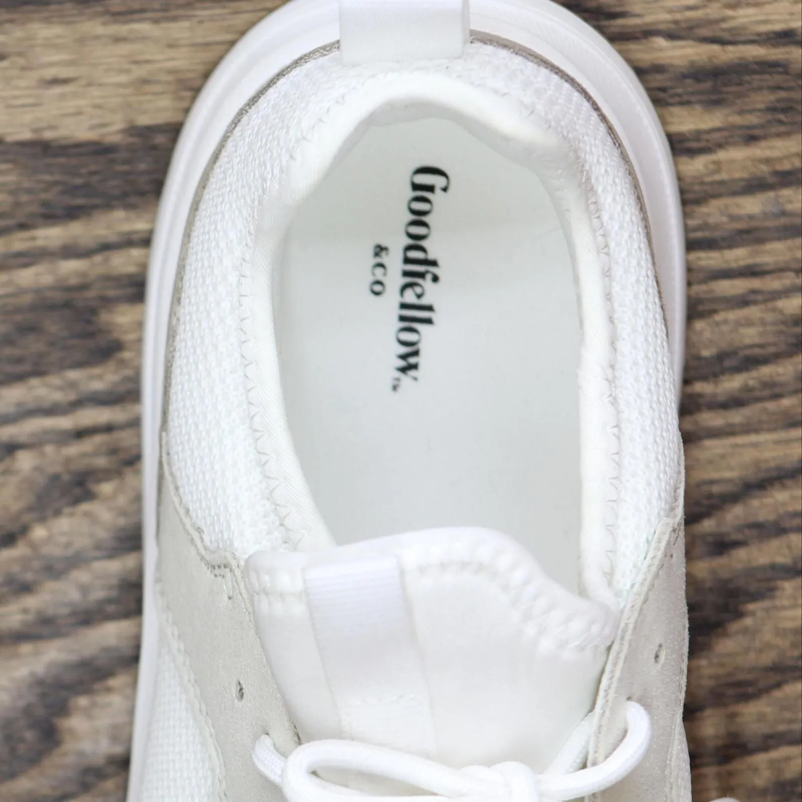 Goodfellow & Co. Mens Slip On Lace Up Athletic Sneakers Shoes White Multi 9