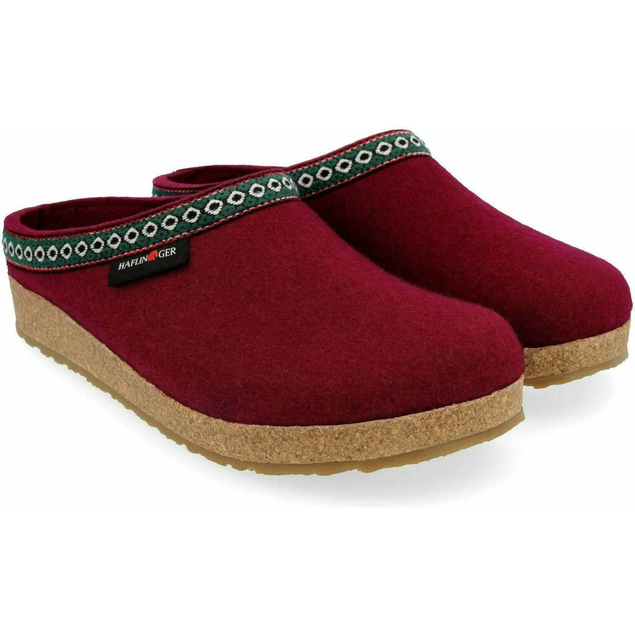 Haflinger GZ Classic Grizzly Wool Clogs