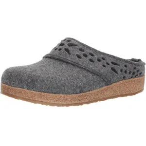 Haflinger Womens Lacey Wool Clogs