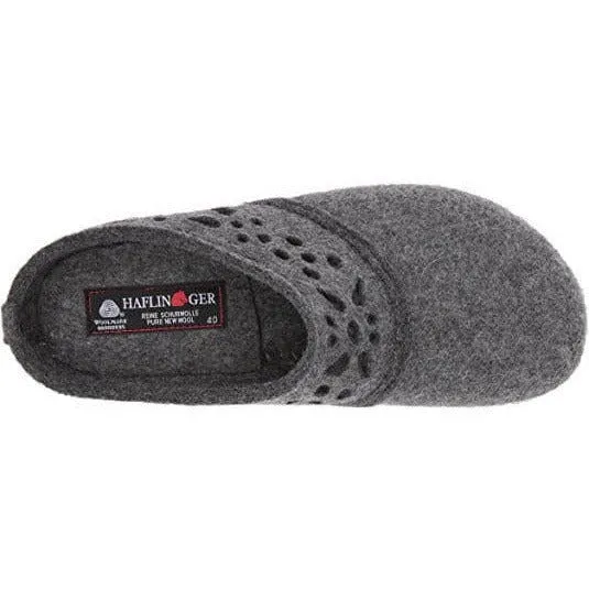Haflinger Womens Lacey Wool Clogs