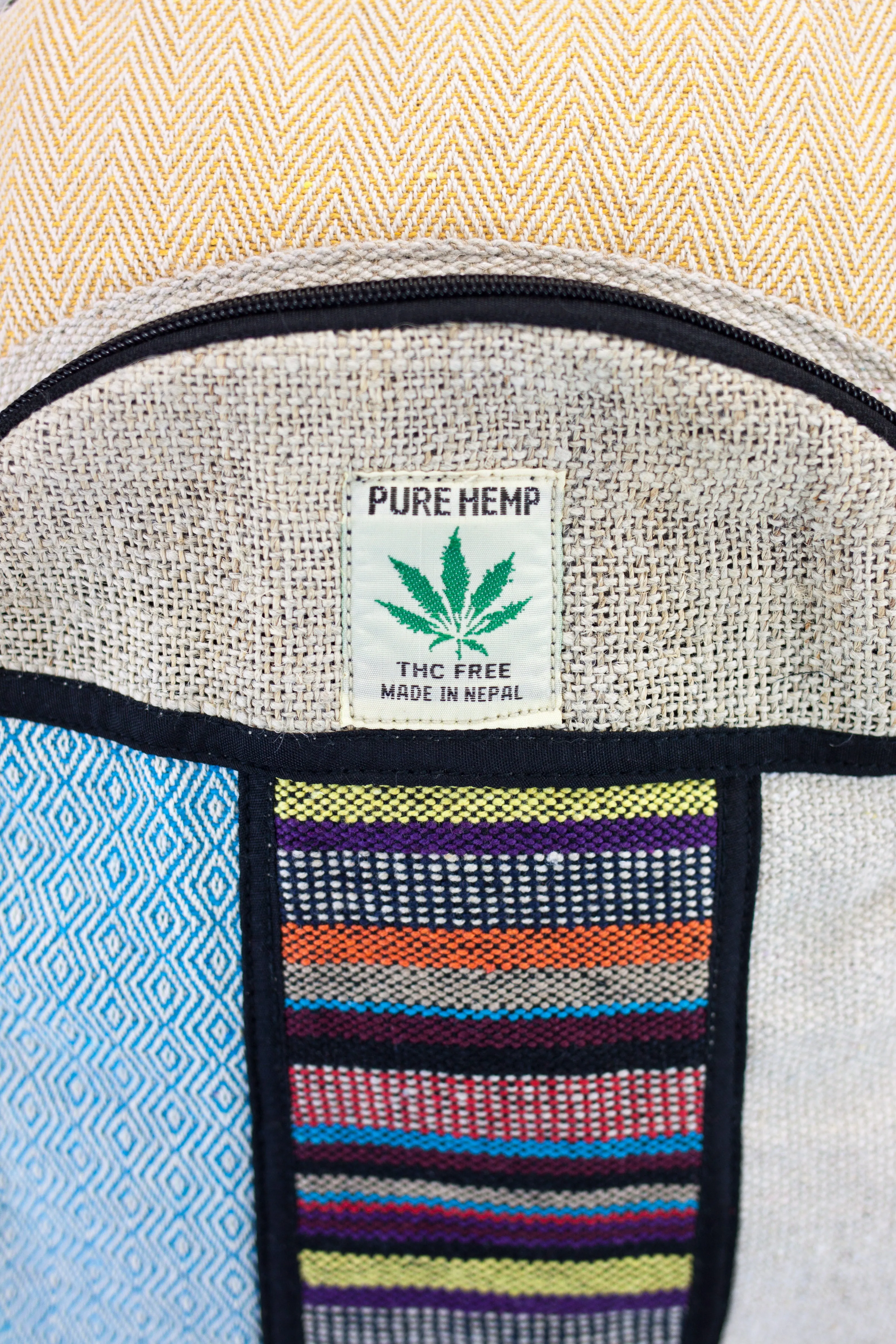 Handmade THC Free Pure Hemp Unisex Bag - HMPHB3