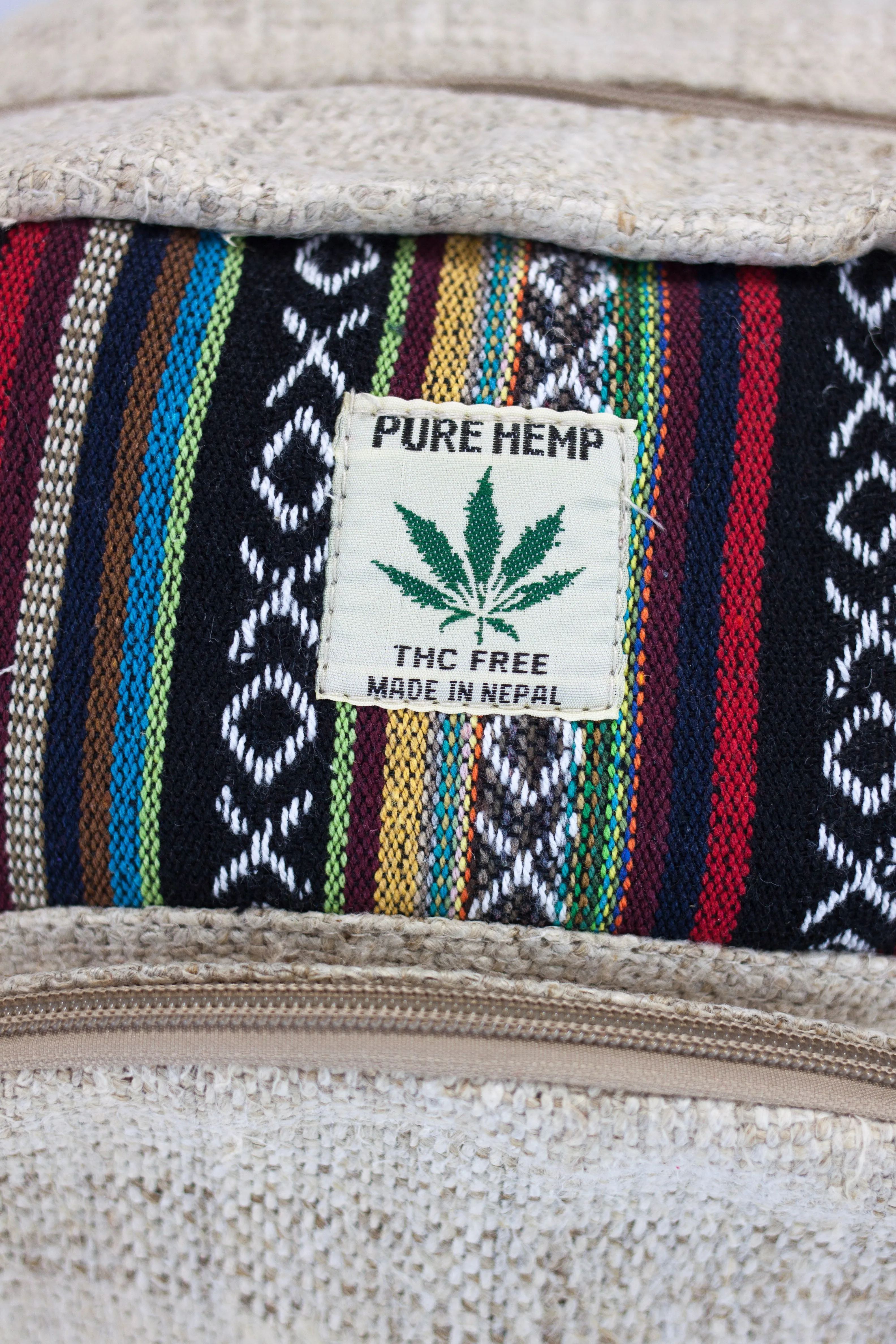 Handmade THC Free Pure Hemp Unisex Bag - HMPHB5