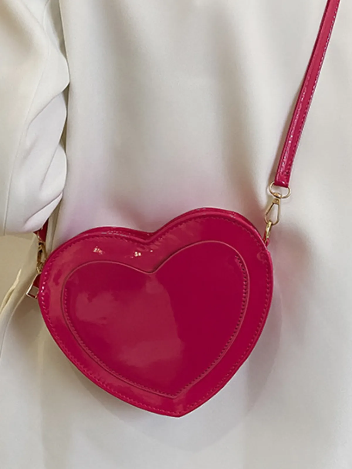 Heart On My Sleeve Adjustable Crossbody Purse