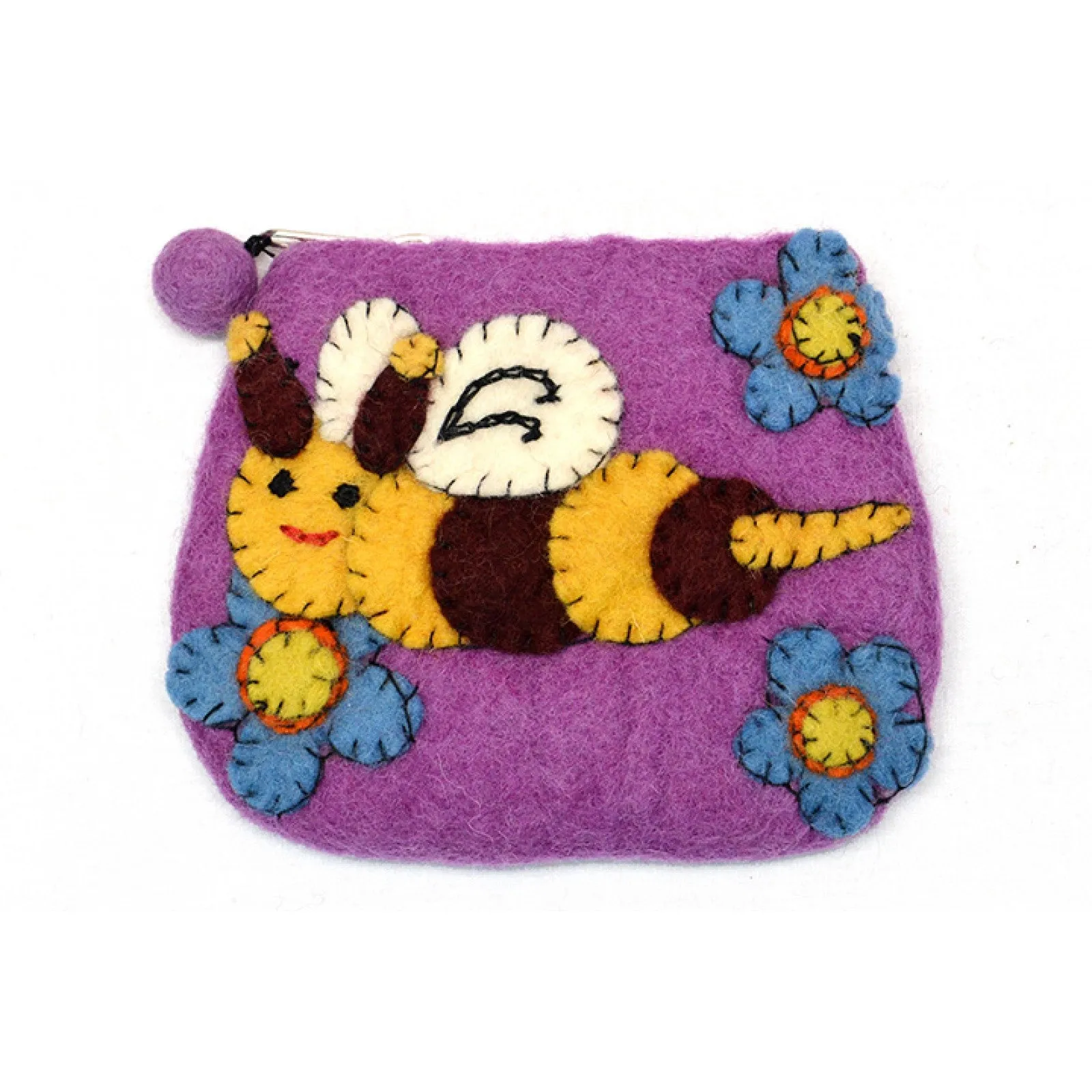 Honey Bee flower Coin Purse