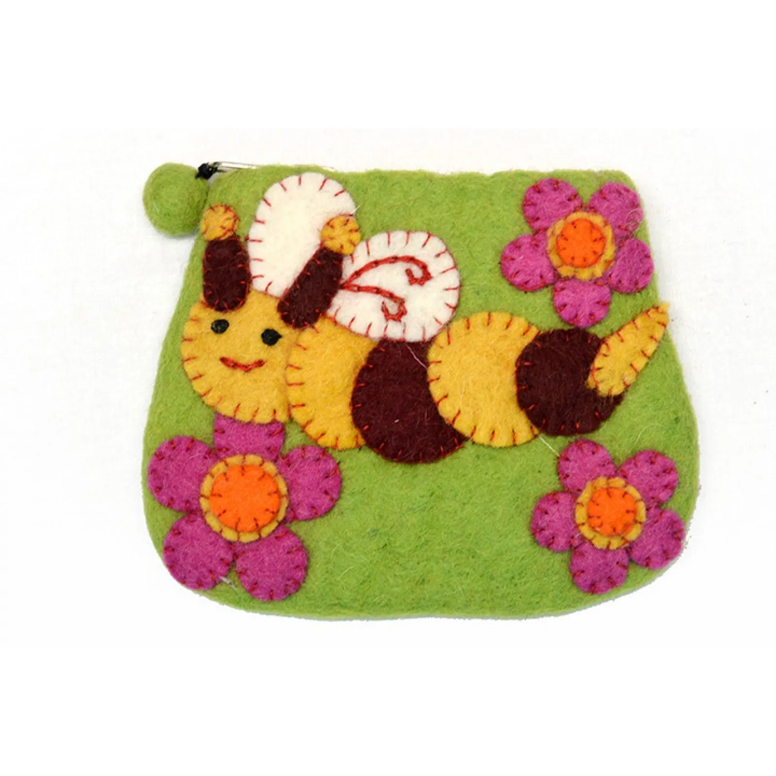 Honey Bee flower Coin Purse