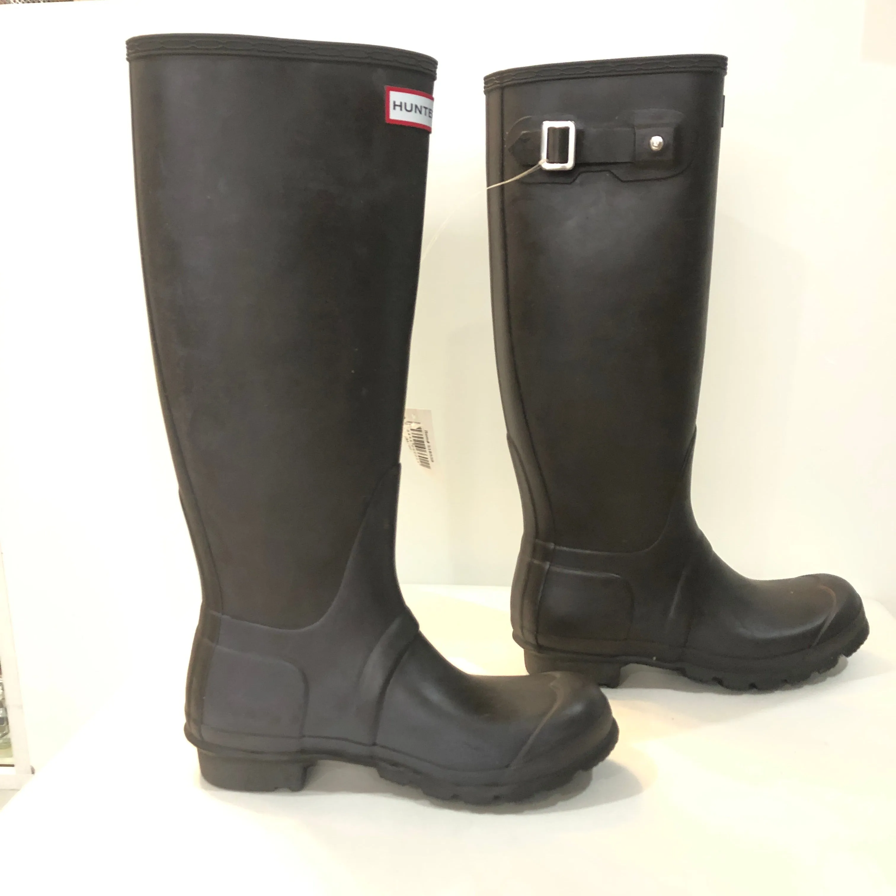 HUNTER BOOTS Chocolate Brown Original Tall Rain Boots Size 6 NWT