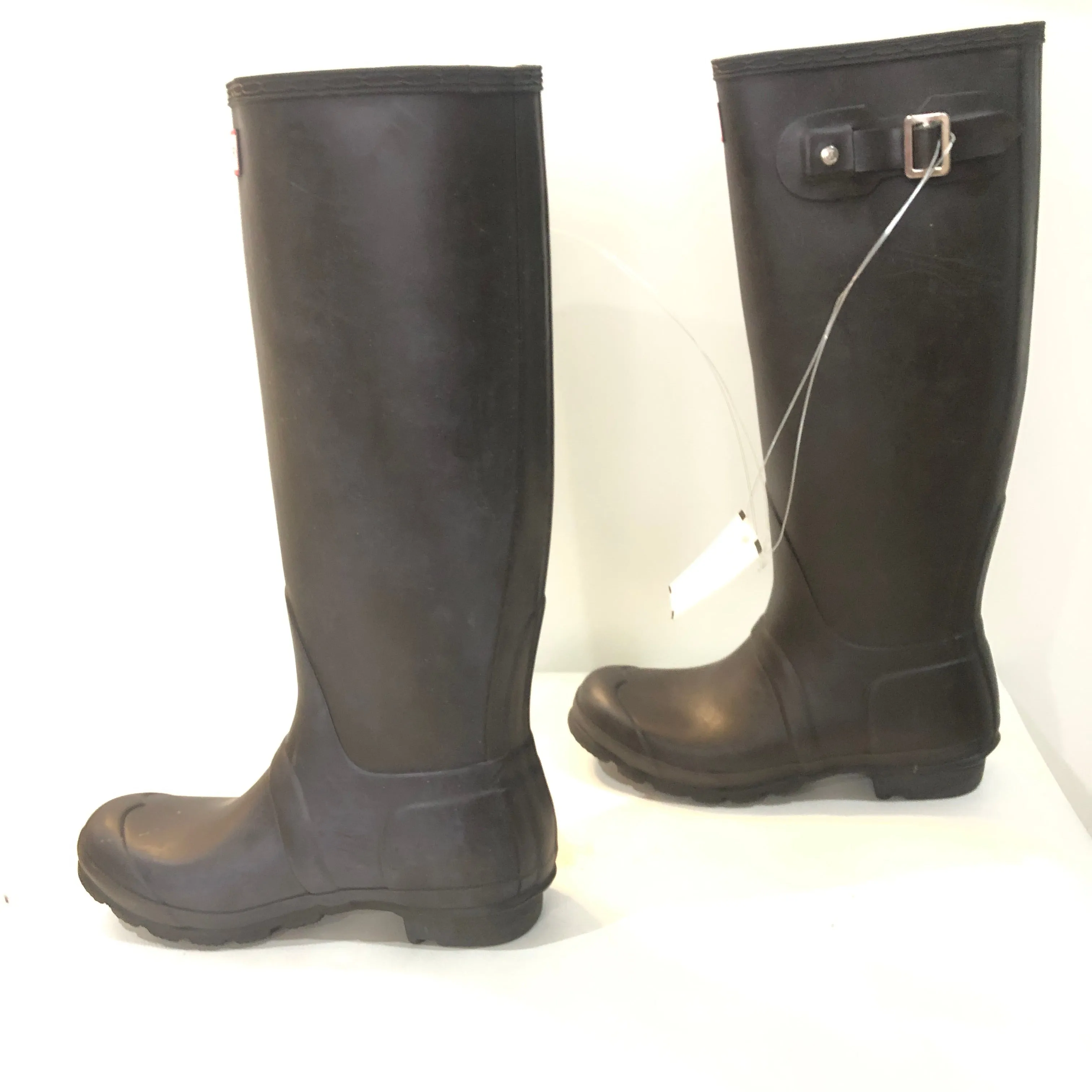 HUNTER BOOTS Chocolate Brown Original Tall Rain Boots Size 6 NWT