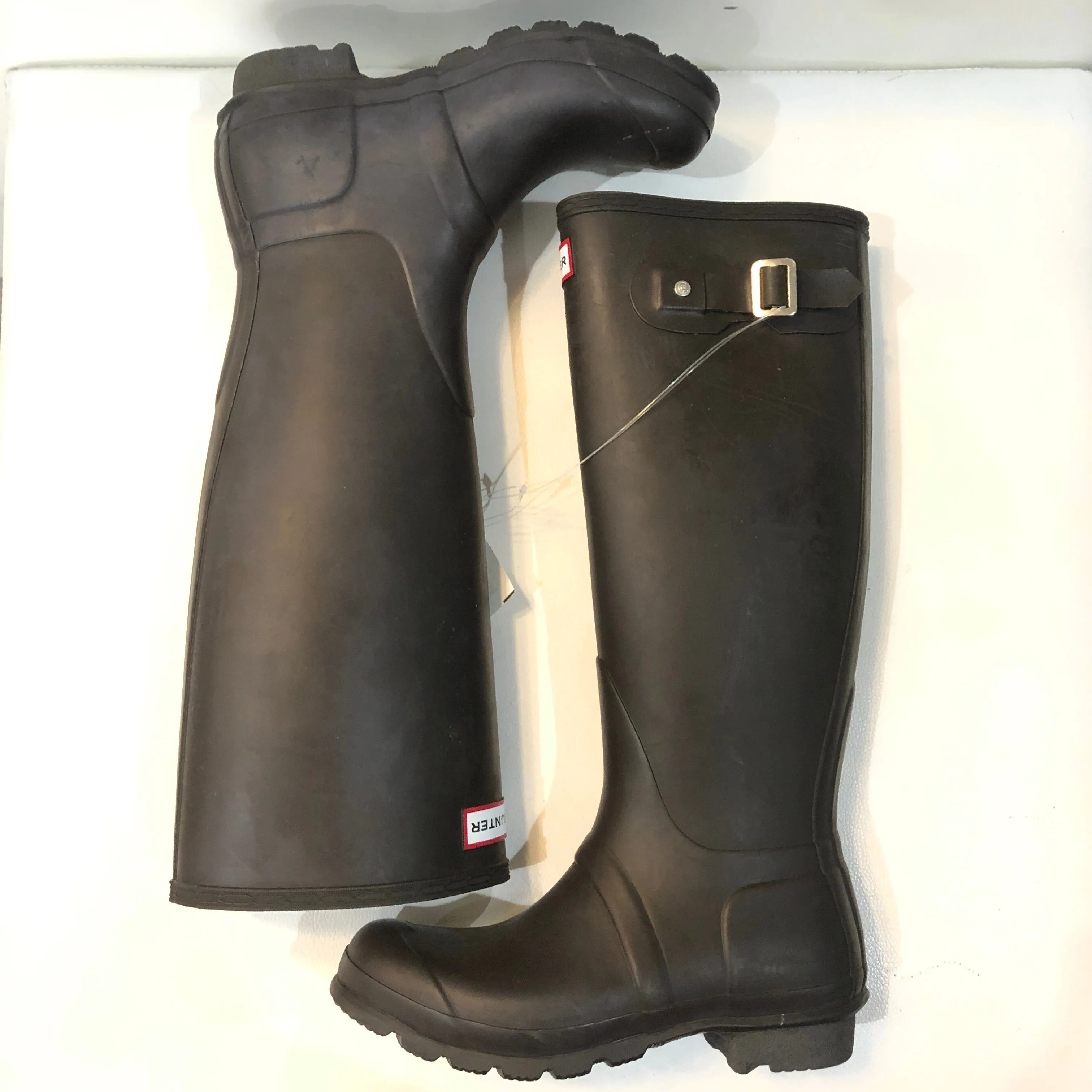 HUNTER BOOTS Chocolate Brown Original Tall Rain Boots Size 6 NWT