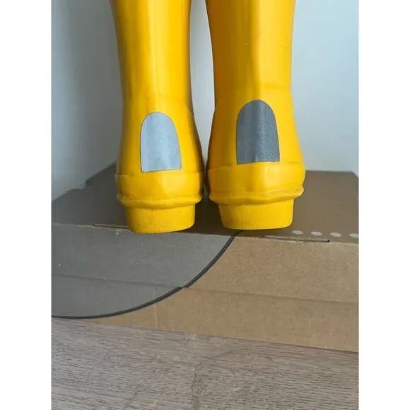 Hunter Original Tall Yellow Buckle Boots Kids - SZ 2 Boy/ 3 Girl