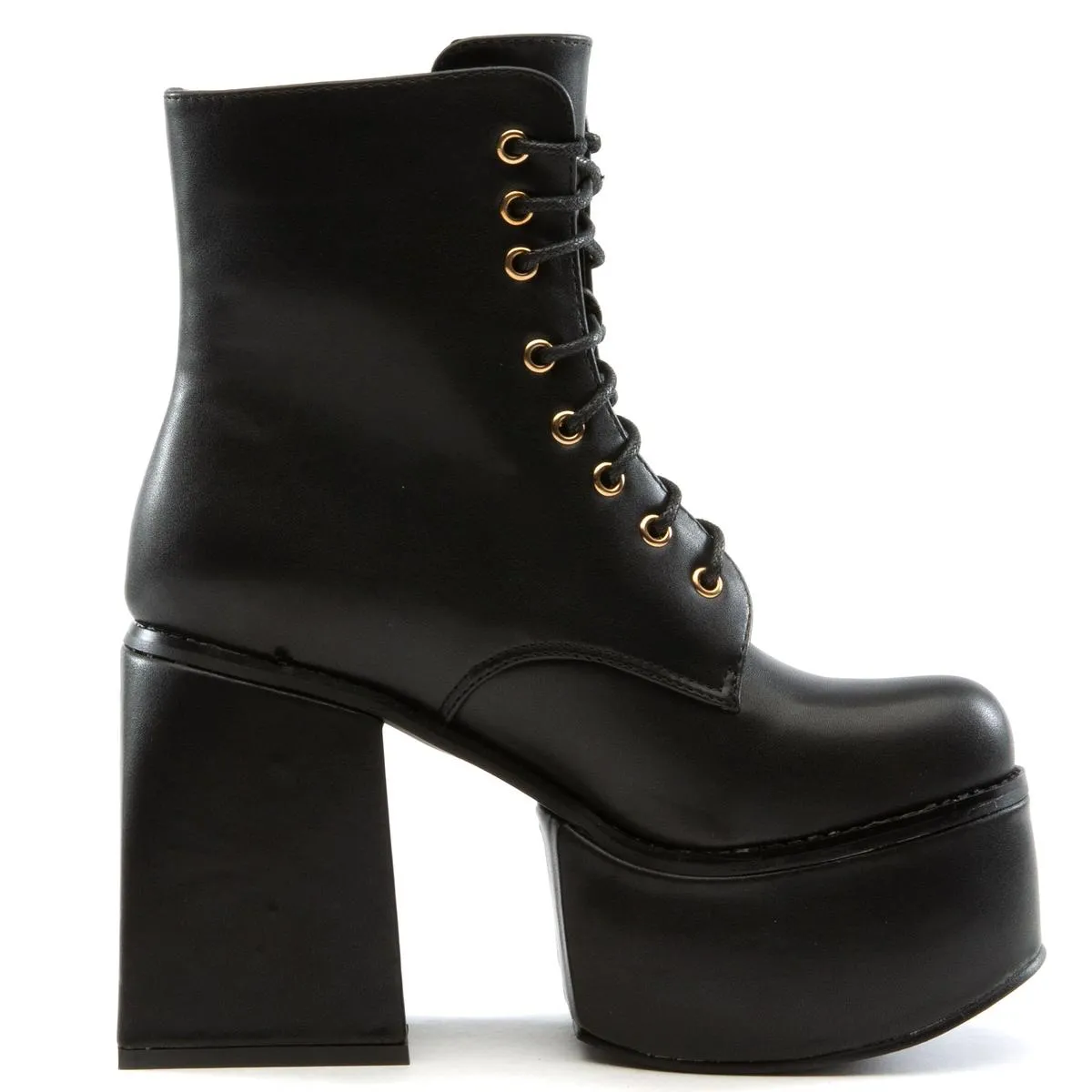 Ice-07 Platform Lace-Up Bootie