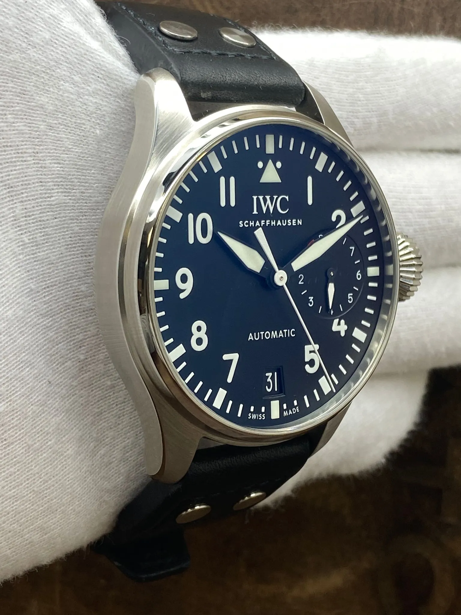 IWC Big Pilot 46mm IW501001 Black Dial Automatic Men's Watch