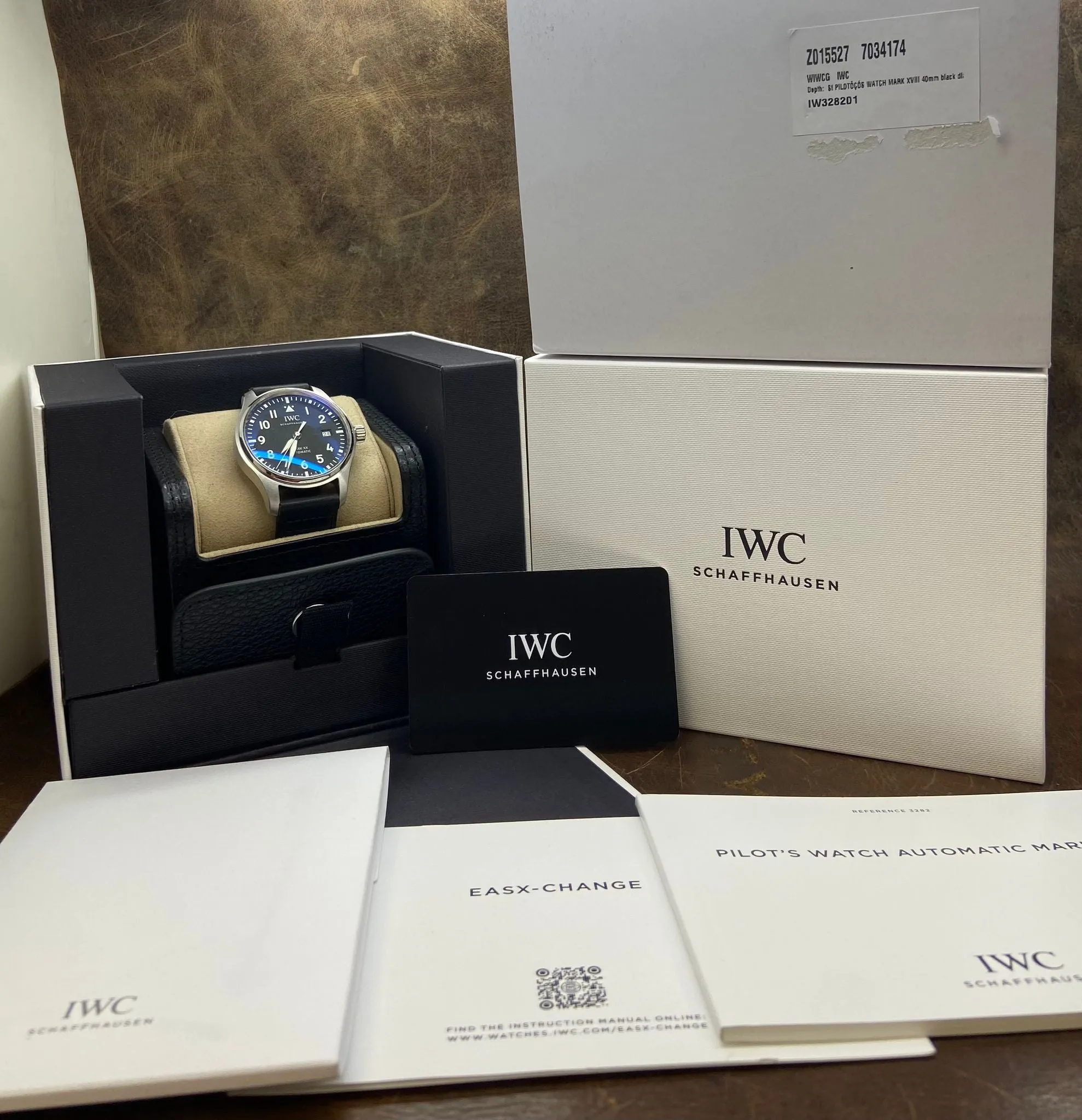 IWC Pilot Mark XX IW328201 Black Dial Automatic Men's Watch