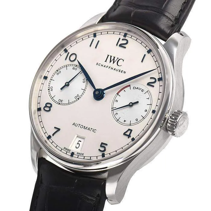 IWC PORTUGIESER BLUE AUTOMATIC MEN WATCH  IW500705