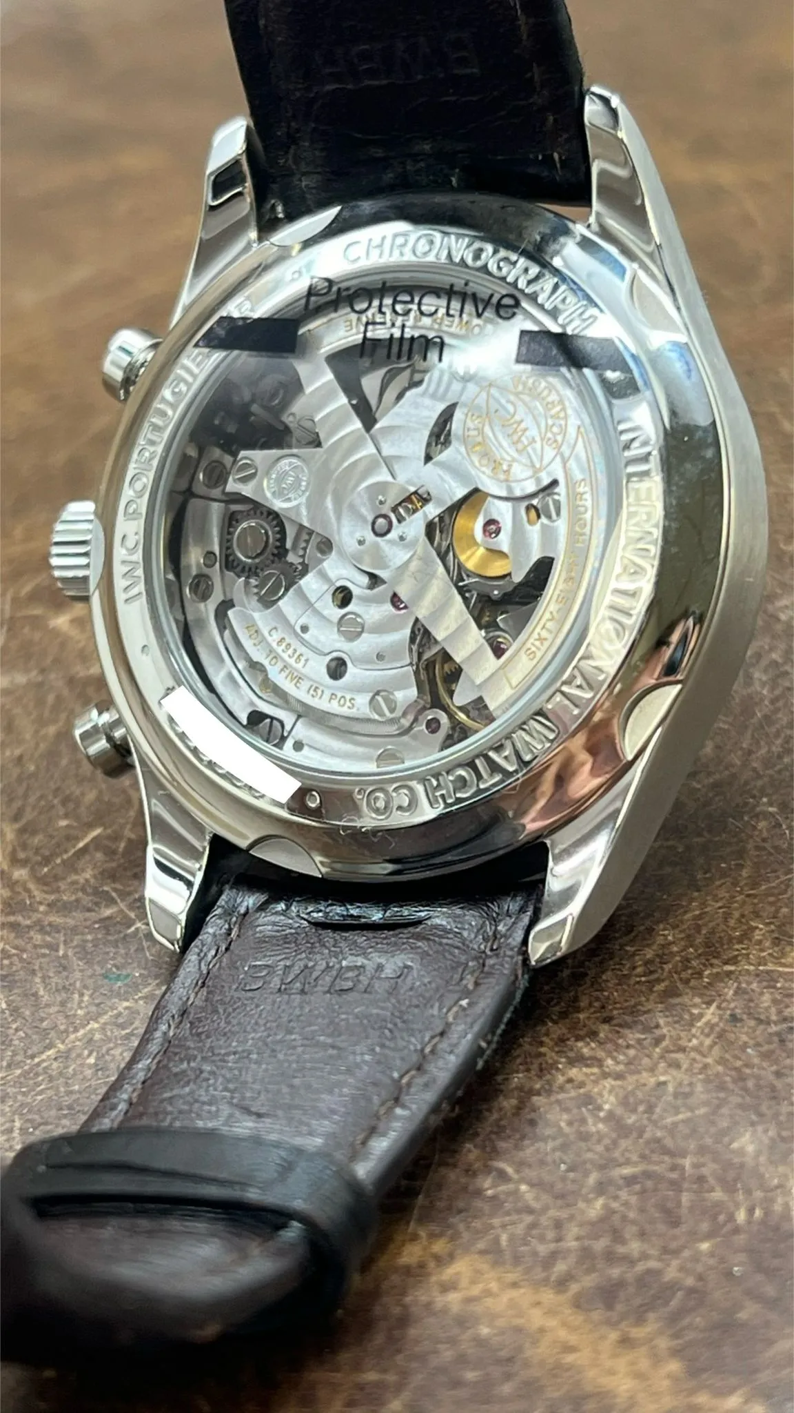 IWC Portugieser Chrono 42mm B&P Factory Warranty IW390302 White Dial Automatic Men's Watch