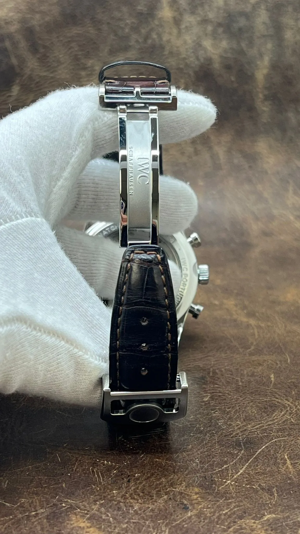 IWC Portugieser Chrono 42mm B&P Factory Warranty IW390302 White Dial Automatic Men's Watch