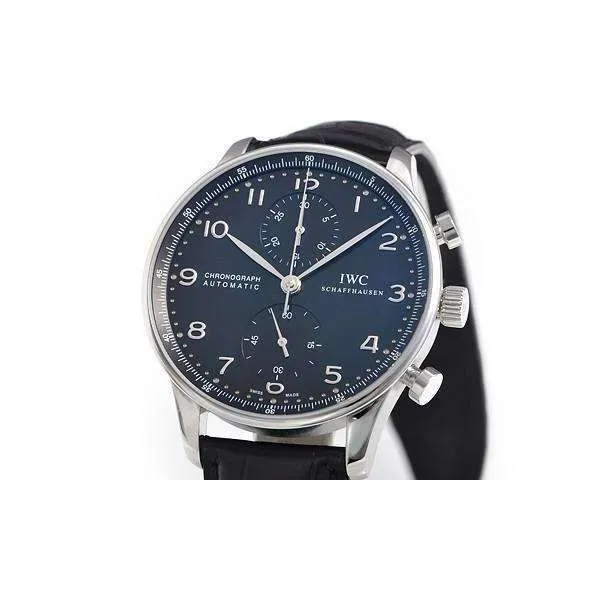 IWC PORTUGIESER CHRONOGRAPH BLACK AUTOMATIC MEN WATCH  IW371447