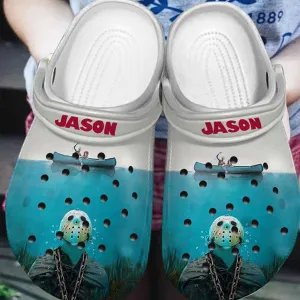 Jason Mixed Shark Clogs Funny Personalized Name