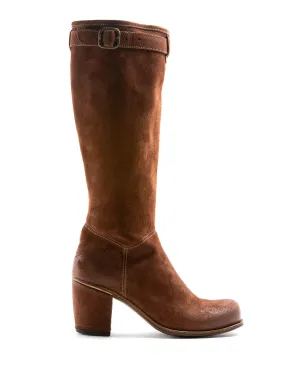 JENNA Brown Suede Boots