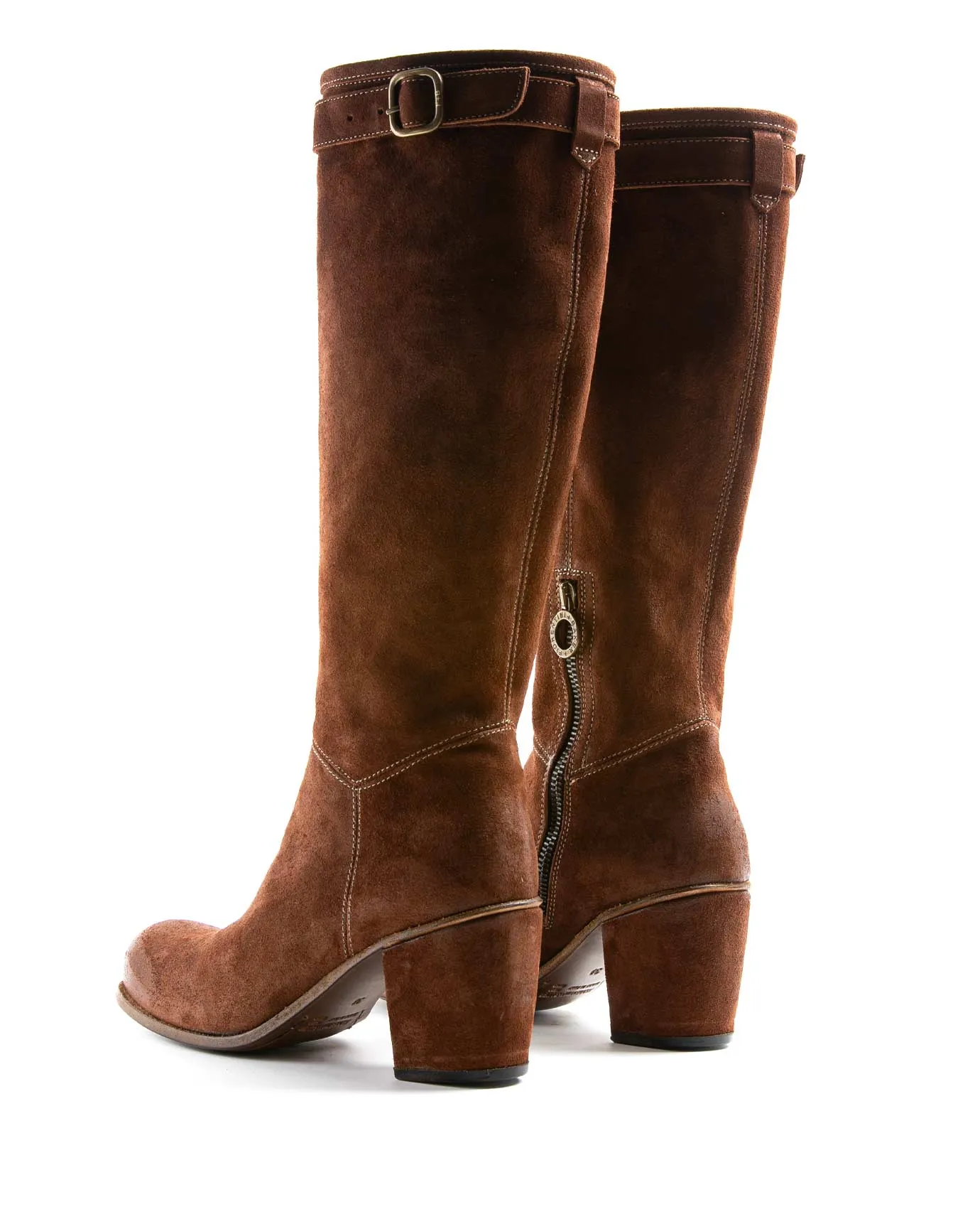 JENNA Brown Suede Boots