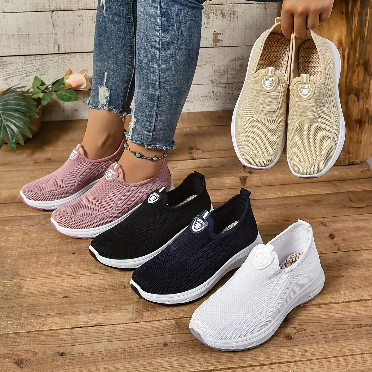 Jenny - Orthopedic Women’s Slip-On Sneakers